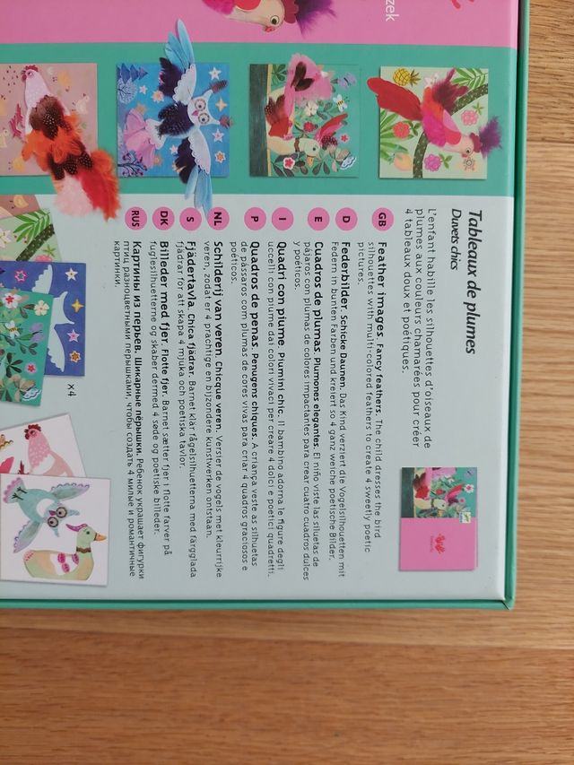 Djeco cuadros de plumas NUEVO