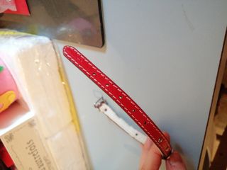 Collarino rosso. Per gatto /cane. Cm 32. Nuovo. 