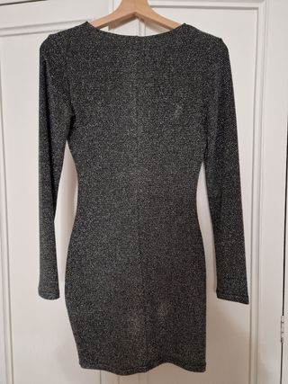 Vestido plateado H&M