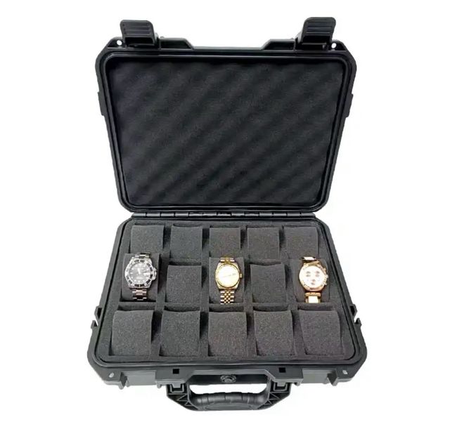 maletin para 15 Relojes hermetico.