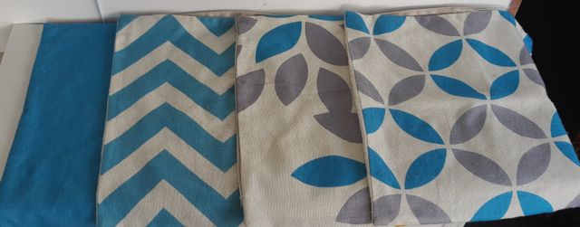 Cuscini quadrati in cotone e lino