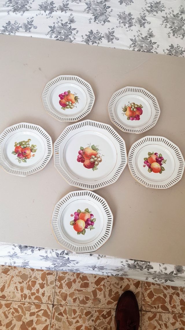 piatti da frutta bavaria vintage