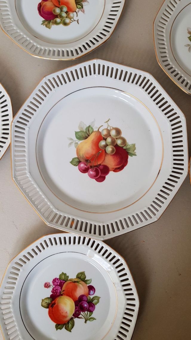 piatti da frutta bavaria vintage