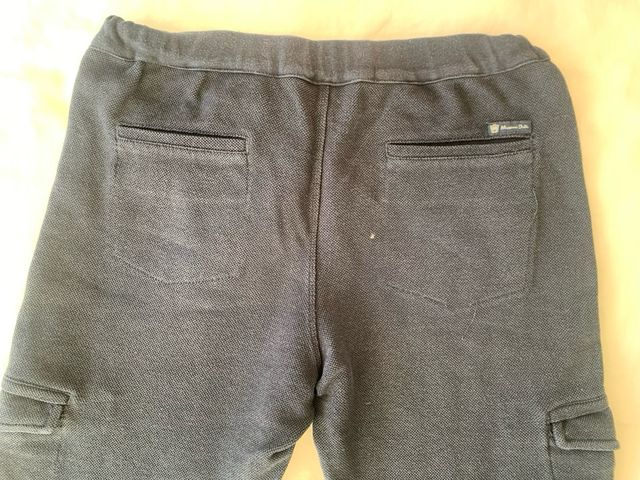 Massimo Dutti Pantalones Cargo Azul Marino