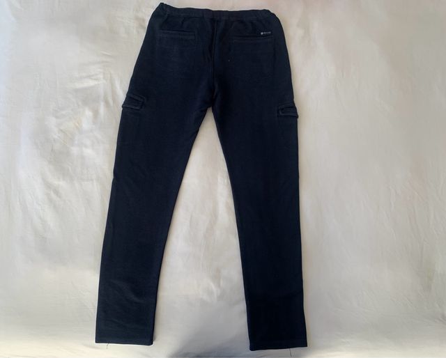 Massimo Dutti Pantalones Cargo Azul Marino