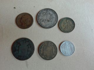 Seis monedas antiguas