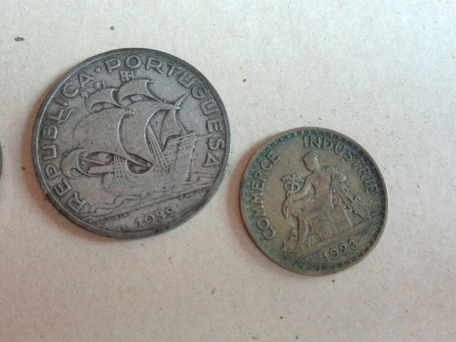 Seis monedas antiguas