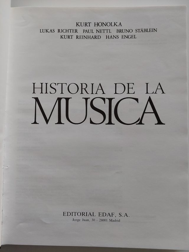 Historia de la música