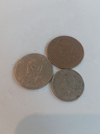Lote de monedas de la Polinesia fr