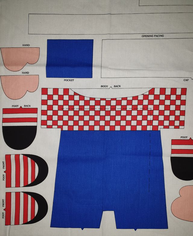 pannello per realizzare bambola americana Andy 00