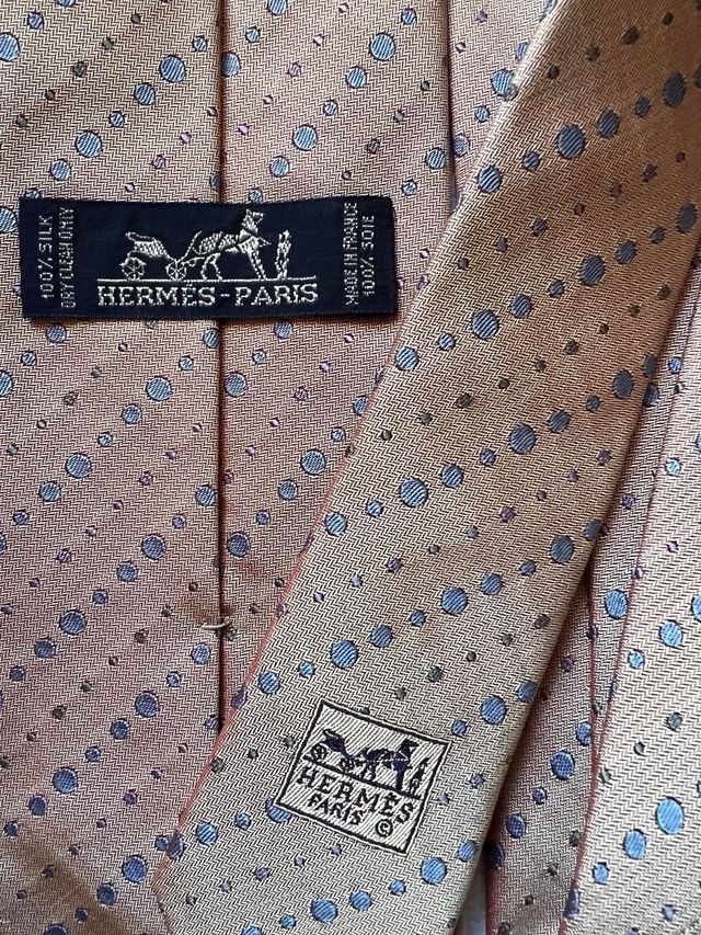 corbata Hermes seda salvaje original