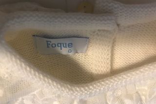 Conjunto vestido Reborn o bebé talla 0 marca Foque
