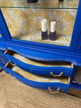 LIQUIDACION!!! -%..  Vitrina antigua restaurada