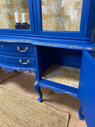 LIQUIDACION!!! -%..  Vitrina antigua restaurada