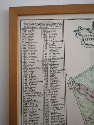 Quadro Pianta Storica della città di Firenze