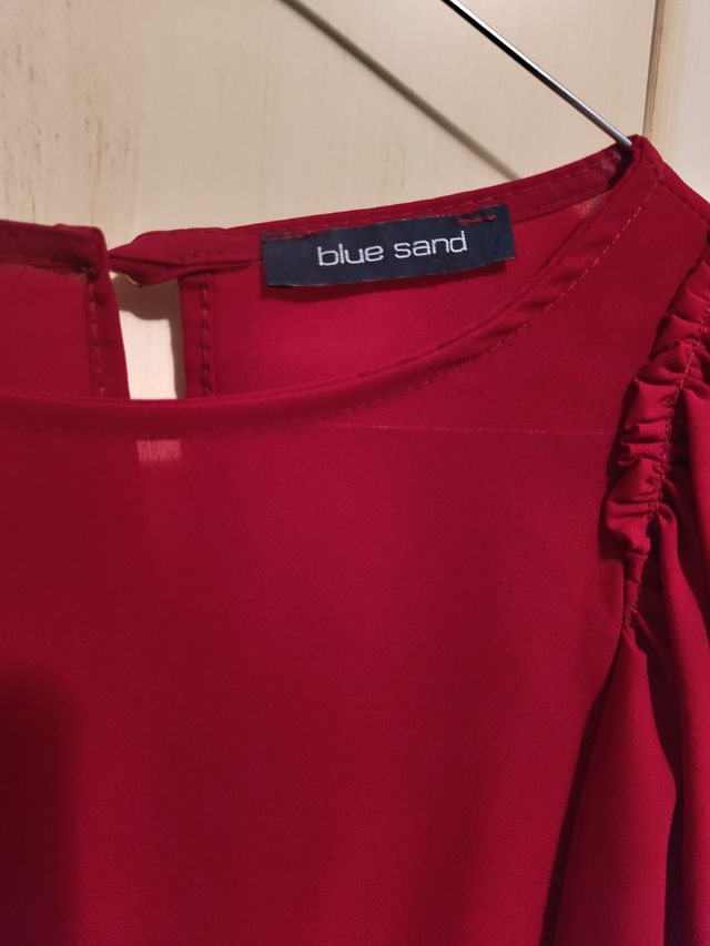 Blusa femminile corta "blue sand"