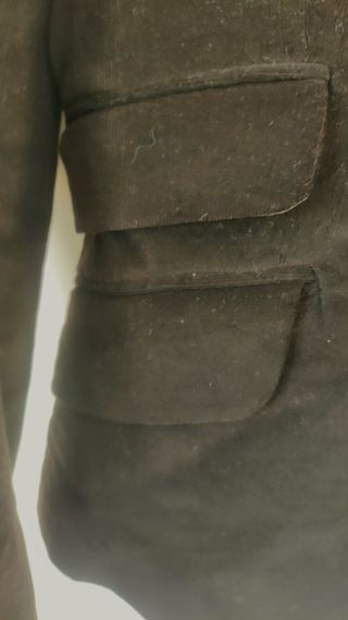 CHAQUETA DE PANA MARRON OSCURO TALLA 40