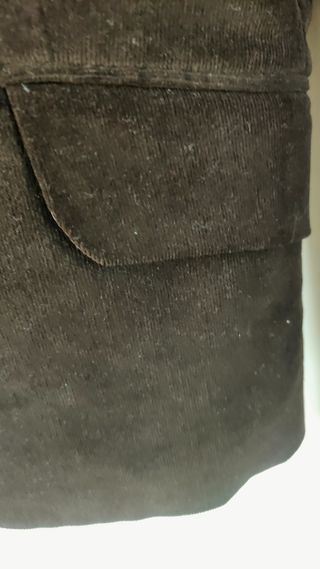CHAQUETA DE PANA MARRON OSCURO TALLA 40