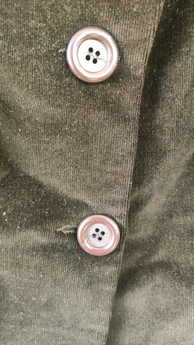 CHAQUETA DE PANA MARRON OSCURO TALLA 40