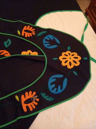 Traje regional bordado a mano