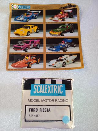 Ford fiesta 1.300 scalextric exin azul