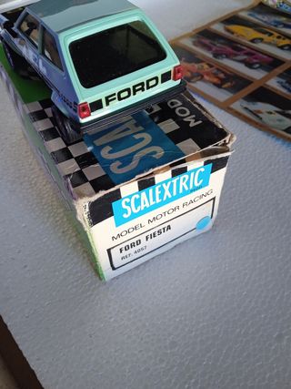 Ford fiesta 1.300 scalextric exin azul