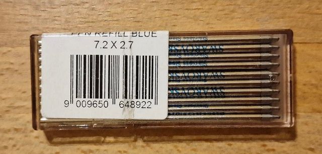 Swarovsky Ballpoint pen refill blue (set da 20)