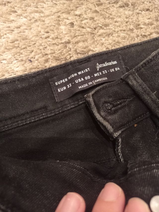 Vaquero talla 32 stradivarius