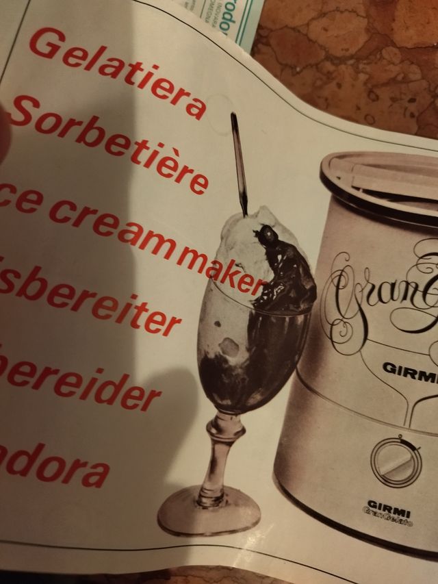 Gelatiera elettrica Girmi