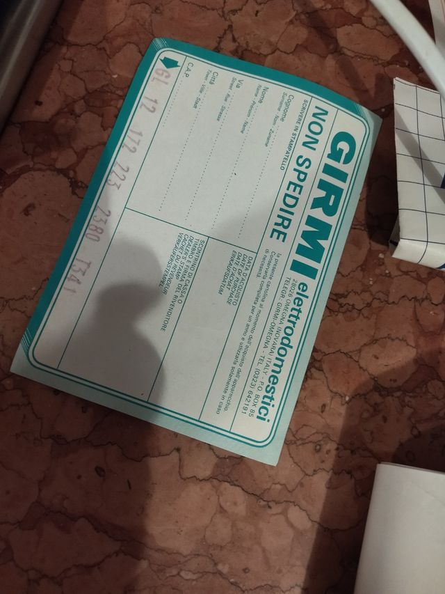 Gelatiera elettrica Girmi