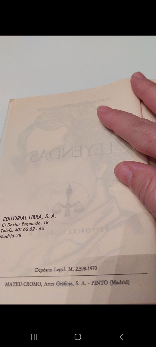 Leyendas y Narraciones (Gustavo Adolfo Bécquer)