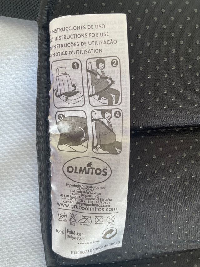 Cinturon de seguridad de embarazada