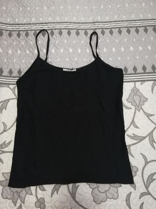 Camiseta tirantes negra Shana