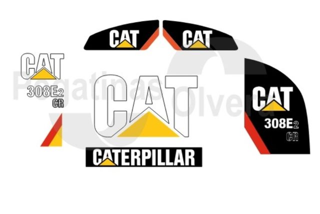 Kit adhesivos Caterpillar 308E2 CR