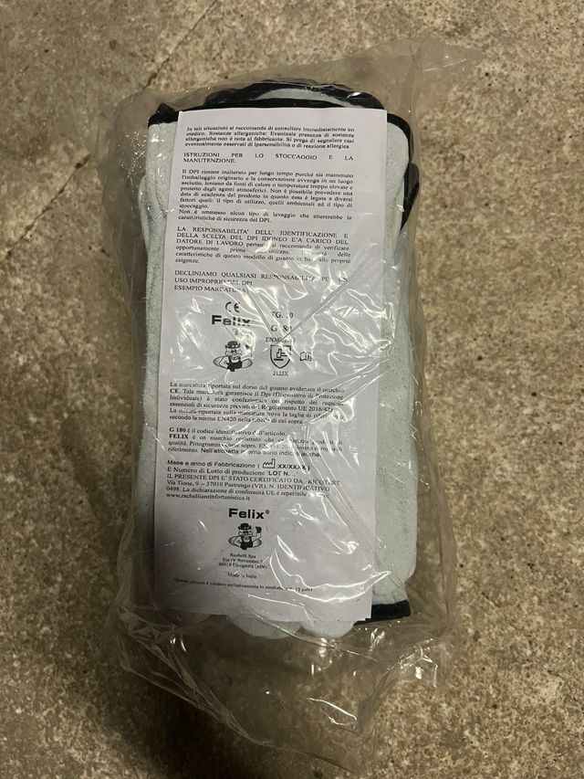 Guanti da lavoro in pelle bovina 24 paia, tg. 10
