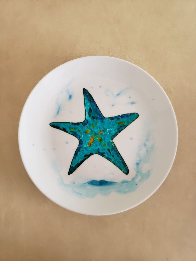 Plato estrella mar