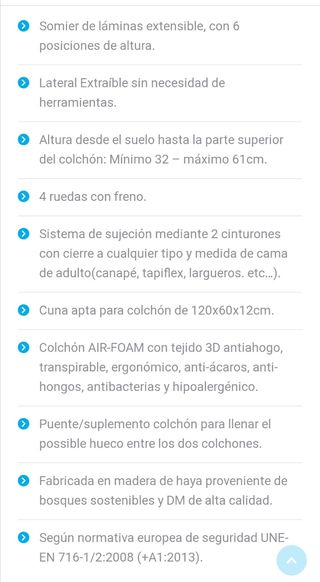 Mini cuna colecho de look at me. 