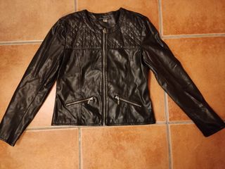 Chaqueta polipiel de mujer