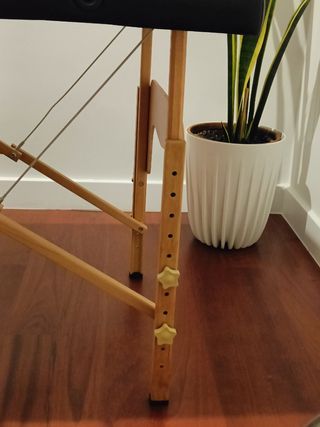 Camilla plegable de madera para masajes