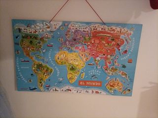 Rompecabezas Janod mapamundi magnético 
