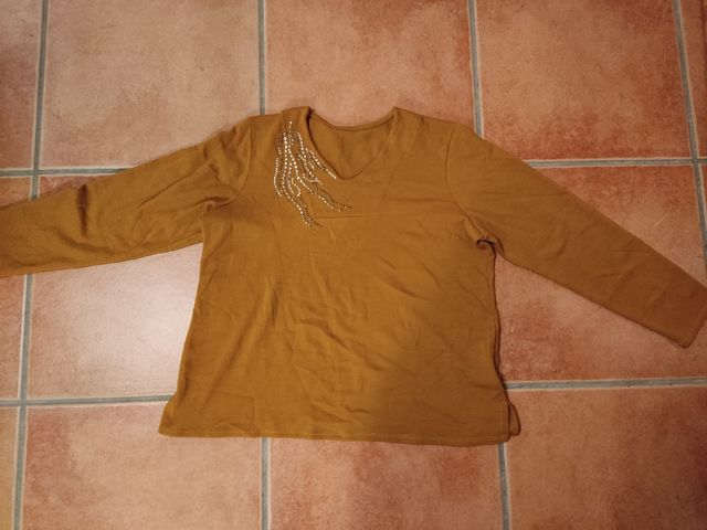 Jersey mostaza de mujer