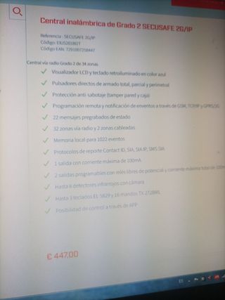 Alarma Golmar para piso/casa/negocio