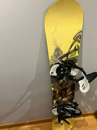 tabla de snow mas fijaciones