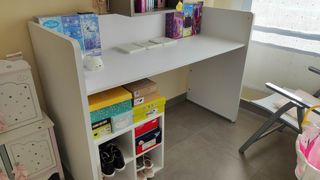 Habitación convertible Cuna Cama con escritorio