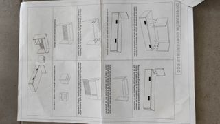 Habitación convertible Cuna Cama con escritorio