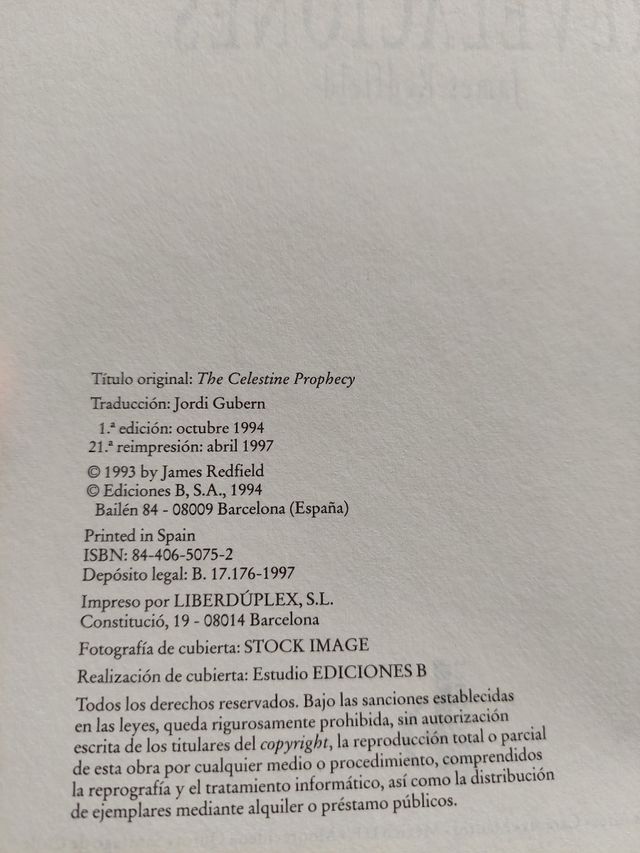 Las nueve revelaciones