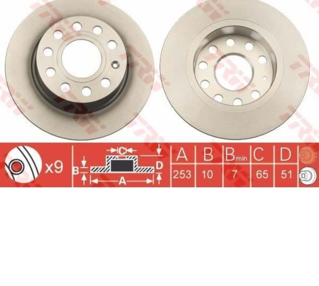 DISCO FRENO TRASERO SEAT LEON 1.9 TDI