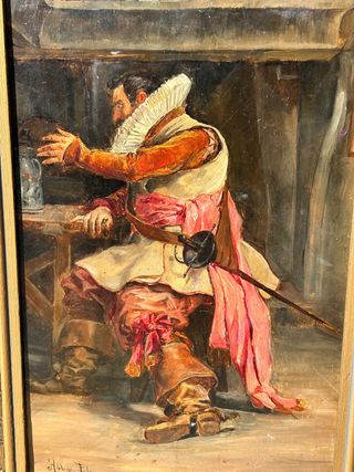 CUADRO SIGLO XIX FIRMADO