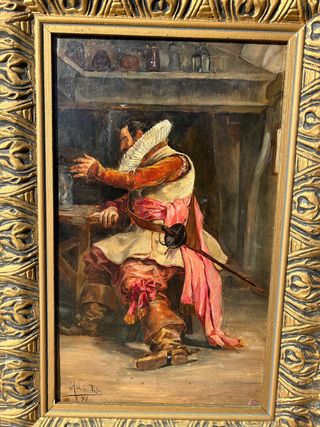 CUADRO SIGLO XIX FIRMADO