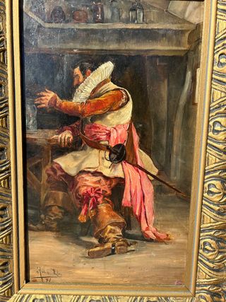 CUADRO SIGLO XIX FIRMADO
